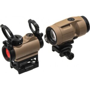 Коллиматорный прицел SigSauer Romeo-MSR с увеличителем Juliet3-Micro 1-3X FDE