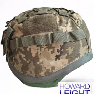 Кавер-чехол на тактический шлем MICH универсальный с подсумком для АКБ (пиксель)