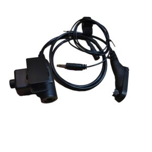 Кнопка PTT для радиостанций Motorola DP4400, DP4800 + пальцевая кнопка к наушникам Earmor/Sordin/Peltor
