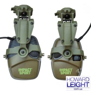 Крепление адаптер Чебурашка на шлем каску для наушников Howard (Olive)