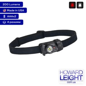 Фонарь налобный Princeton Tec Byte Black 200lm