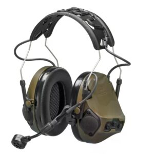 Активные тактические беспроводные наушники 3M PELTOR ComTac VII (MT14H41A-300EU GN), OD Green, вертикальные, с микрофоном