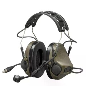 Активные тактические наушники 3M PELTOR ComTac VIII (MT14H418A-86 GN), вертикальные с 1 аудиовыходом 4 контакт NATO и микрофоном