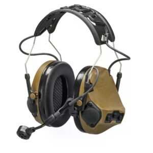 Активные тактические беспроводные наушники 3M PELTOR ComTac VII (MT14H41A-300EU CY), койот, вертикальные, с микрофоном