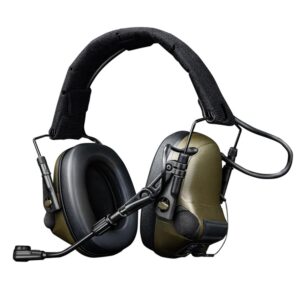 Активные защитные наушники Earmor M33 (FG) Olive с Bluetooth и гарнитурой.